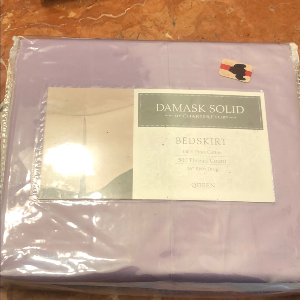 LAST CALL - queen sized bedskirt 100% Pima cotton